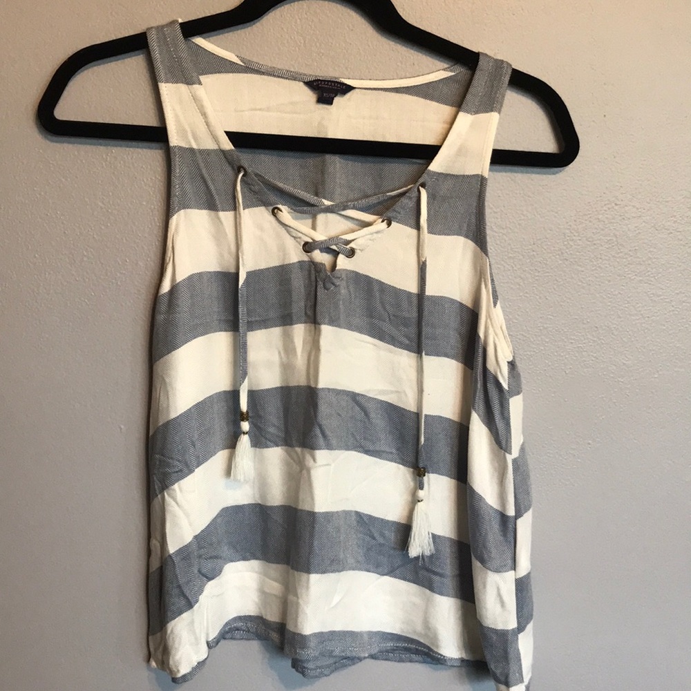 Lace up tank
